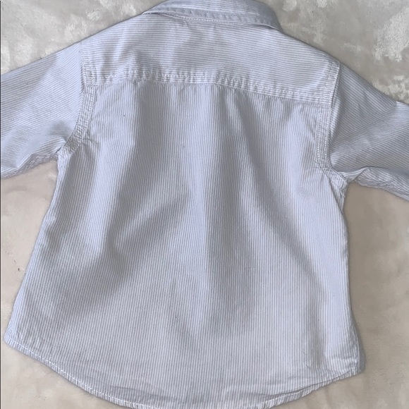 Boys Calvin Klein button down gray white shirt 18M - Picture 9 of 10